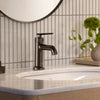 [106215A000] Listra Single Hole Single-Handle S-Size Bathroom Faucet, 1.2 gpm (4.5L/min) - Brushed Cool Sunrise
