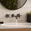 [106238A000] Listra Cross Handles for Bathroom Sink Faucet (Pair) - Brushed Cool Sunrise