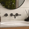 [106216A000] Listra Wall Mount Widespread Bathroom Faucet, 1.2gpm (4.5L/min) - Matte Black