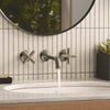 [106238EN00] Listra Cross Handles for Bathroom Sink Faucet (Pair) - Brushed Cool Sunrise