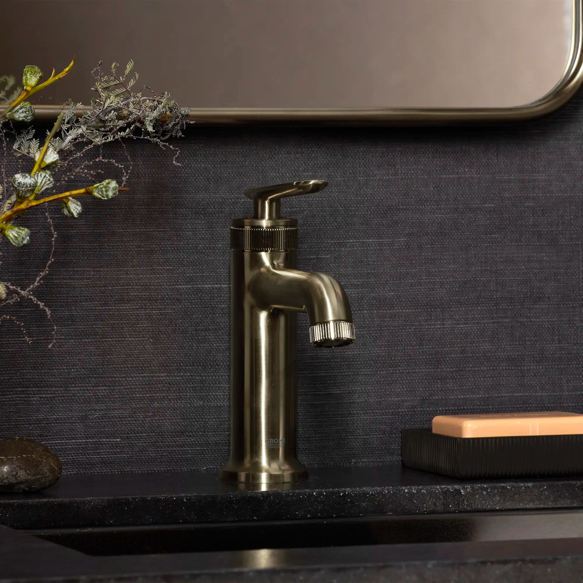 Listra Single Hole Single-Handle M-Size Bathroom Faucet, 1.2 gpm (4.5L/min) // BRUSHED NICKEL INFINITYFINISH // 282563_Listra_EnvironmentCloseUp_106222EN00_0001_JANUARY2026_1_CDNwebp.webp