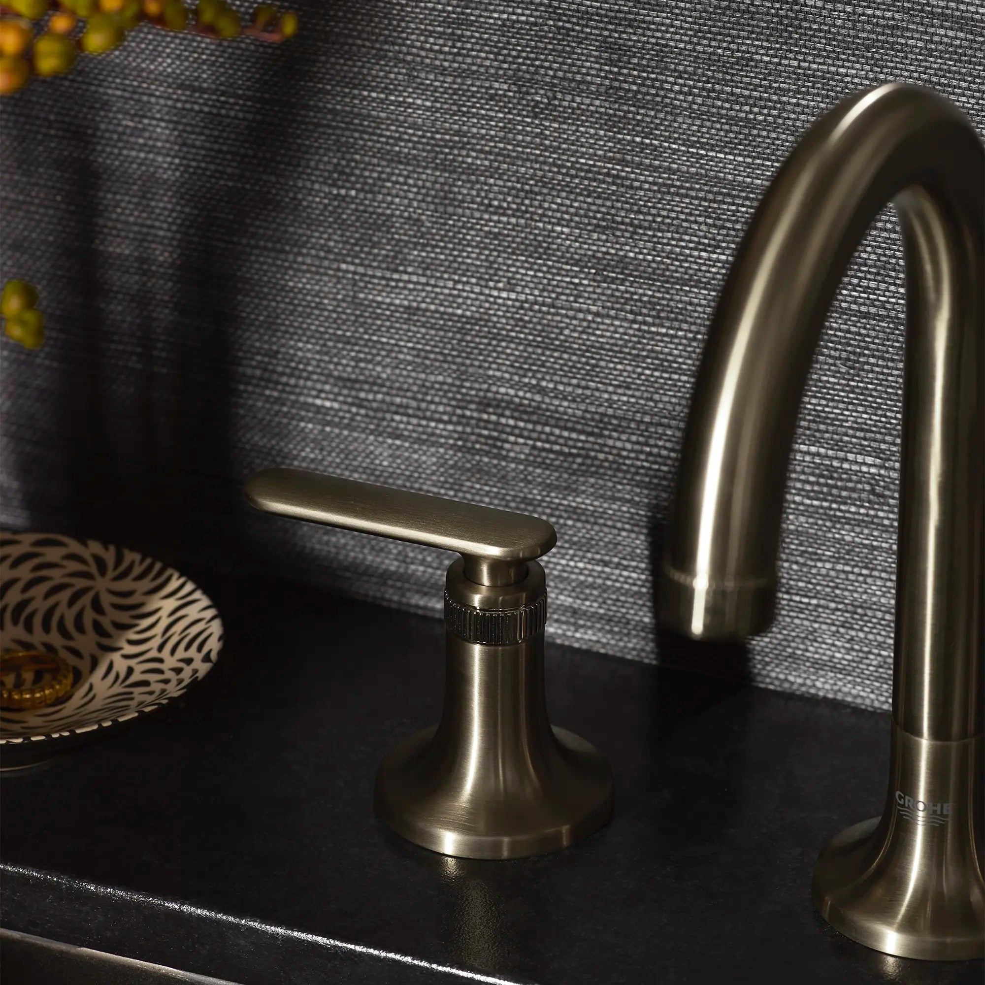 Listra 3-Hole Deck Mount Roman Tub Filler // BRUSHED NICKEL INFINITYFINISH // 282581_Listra_EnvironmentCloseUp_106261EN00_106257EN00_0001_JANUARY2026_1_CDNwebp.webp