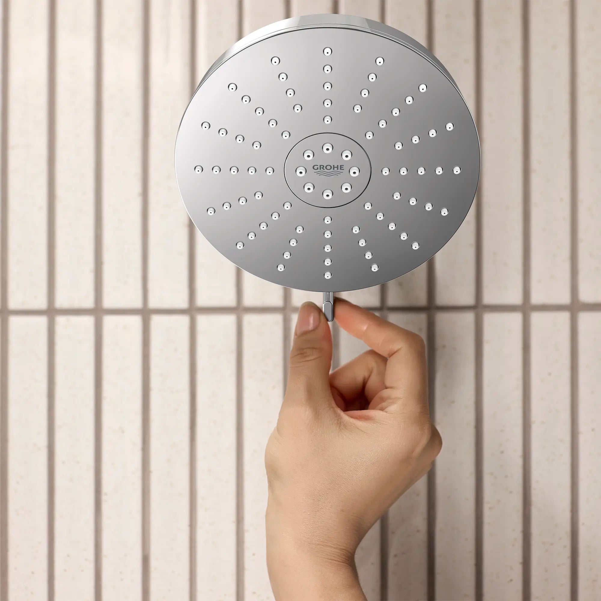 Euphoria 140 with AquaBooster Round Multi Spray Shower Head 1.75 GPM (