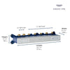 [1071820000] Grohtherm Aqua Tiles 5 Outlet Thermostatic Valve - No Finish