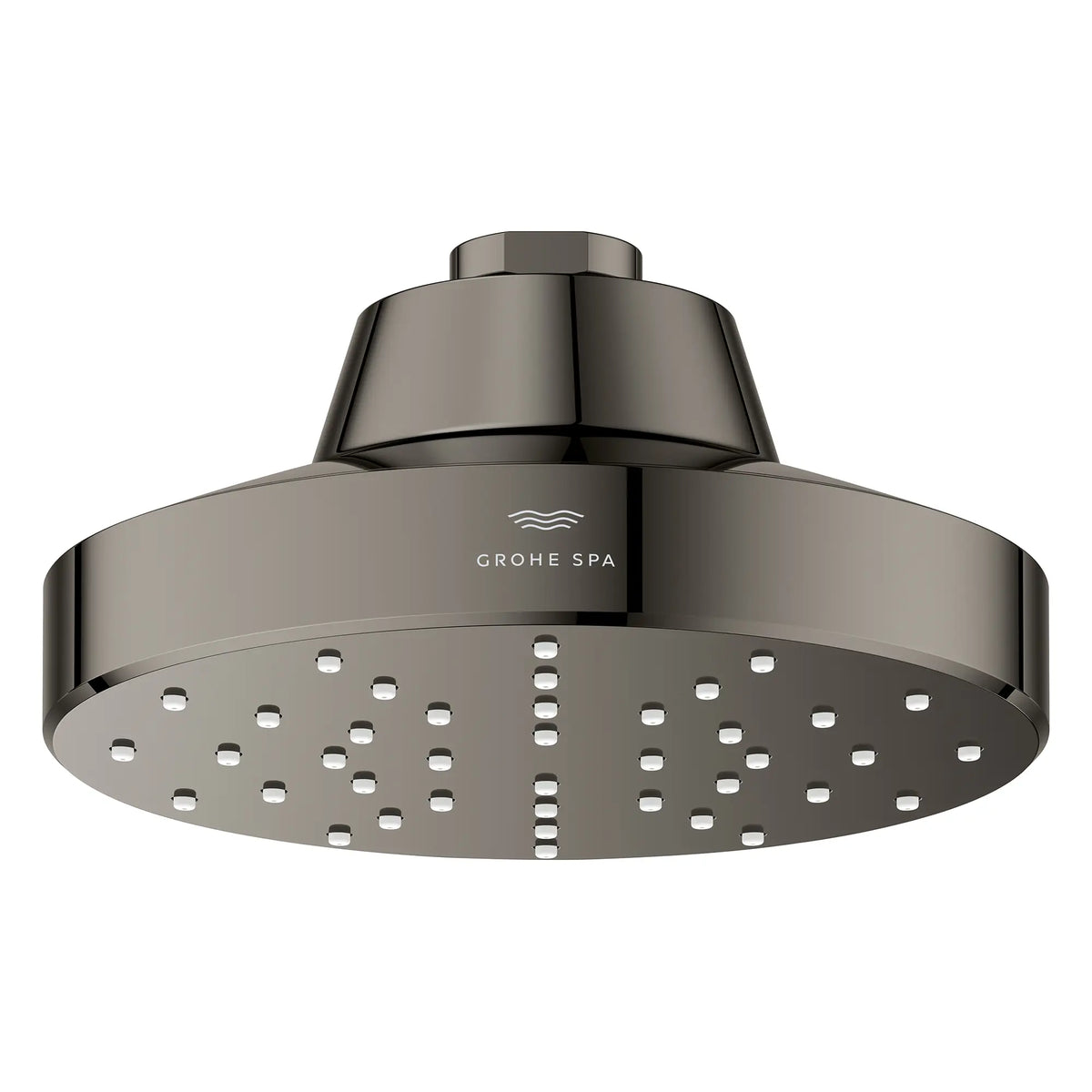 Rainshower Aqua Single Spray 5 1/2" Showerhead with AquaBooster 1.75 GPM (6.6 L/min) // HARD GRAPHITE // 283600_Aquabooster_SiloFront_111518A000_111519A000_001_01_0001_April2026_0_CDNwebp.webp