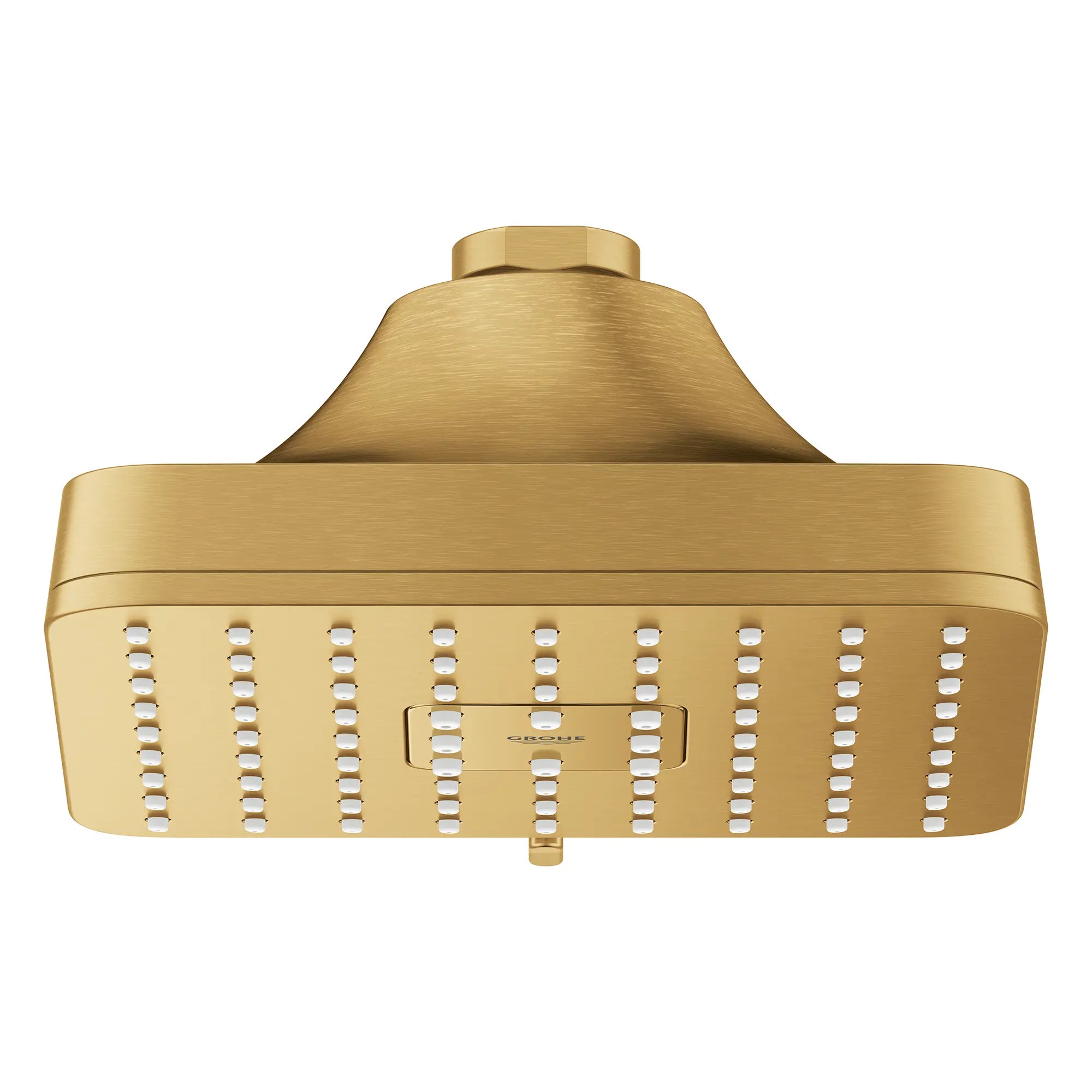 Euphoria 140 with AquaBooster Square Multi Spray Shower Head 1.75 GPM (6.6L/min) // BRUSHED COOL SUNRISE // 283627_Aquabooster_SiloFront_111721GN00_0001_April2026_0_CDNwebp.webp