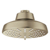 [111746EN00] Tempesta 140 with AquaBooster Round Multi Spray Shower Head 1.75 GPM (6.6L/min) - Brushed Cool Sunrise