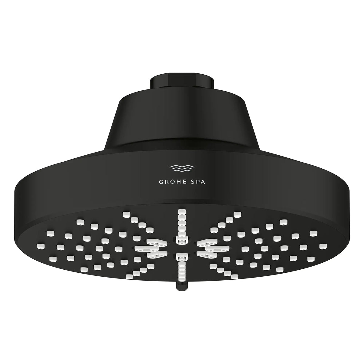 Rainshower Aqua 140 Multi Spray 5 1/2" Shower Head with AquaBooster 1.75 GPM (6.6 L/min) // MATTE BLACK // 283636_Aquabooster_SiloFront_1116112430_1116592430_0001_April2026_0_CDNwebp.webp