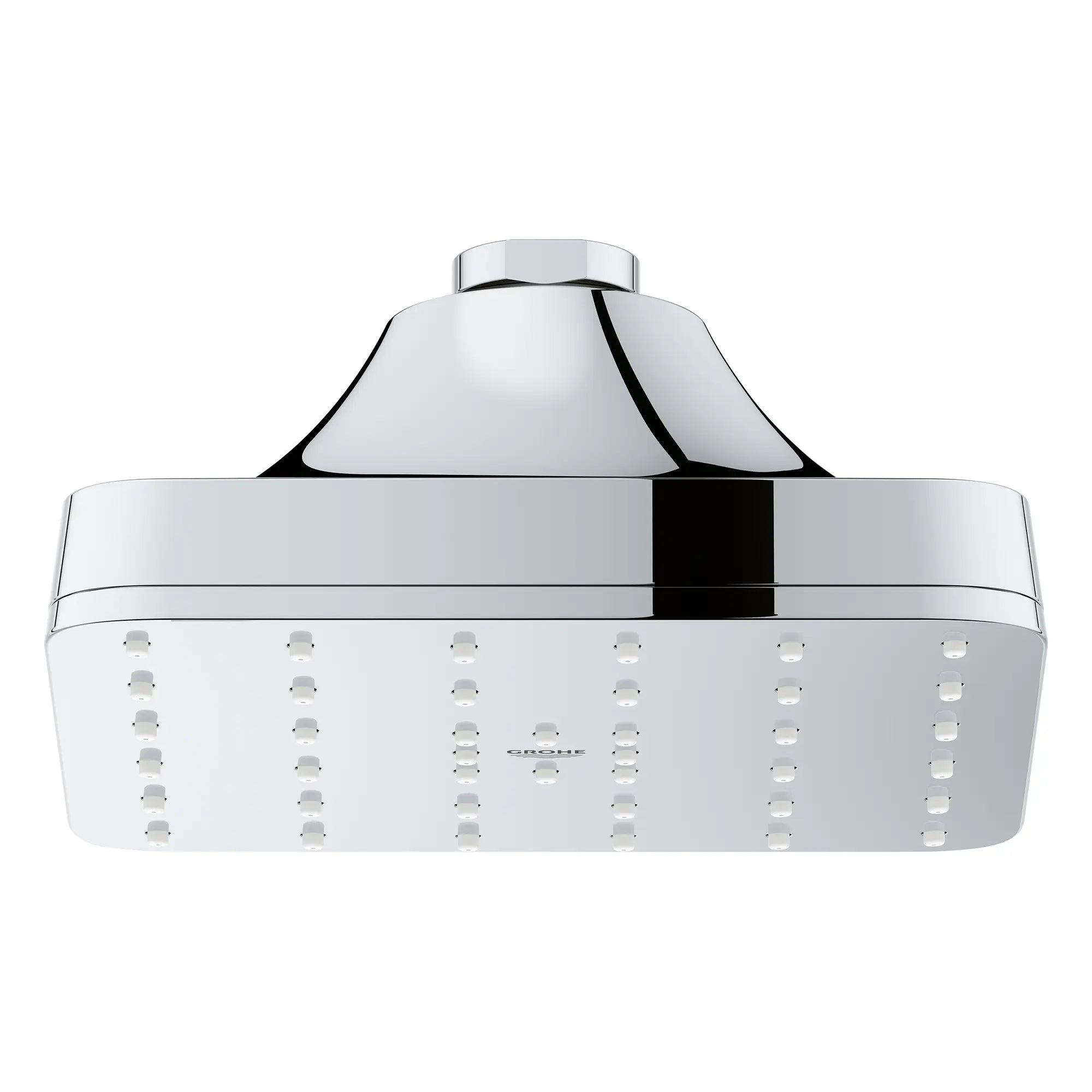 Euphoria 140 with AquaBooster Square Single Spray Shower Head 1.75 GPM (6.6L/min) // GROHE STARLIGHT CHROME // 283642_Aquabooster_SiloFront_1117180000_0001_April2026_0_CDNwebp.webp