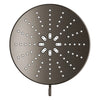 [111611AL00] Rainshower Aqua 140 Multi Spray 5 1/2" Shower Head with Aqua Booster 1.75 GPM (6.6 L/min) - Hard Graphite