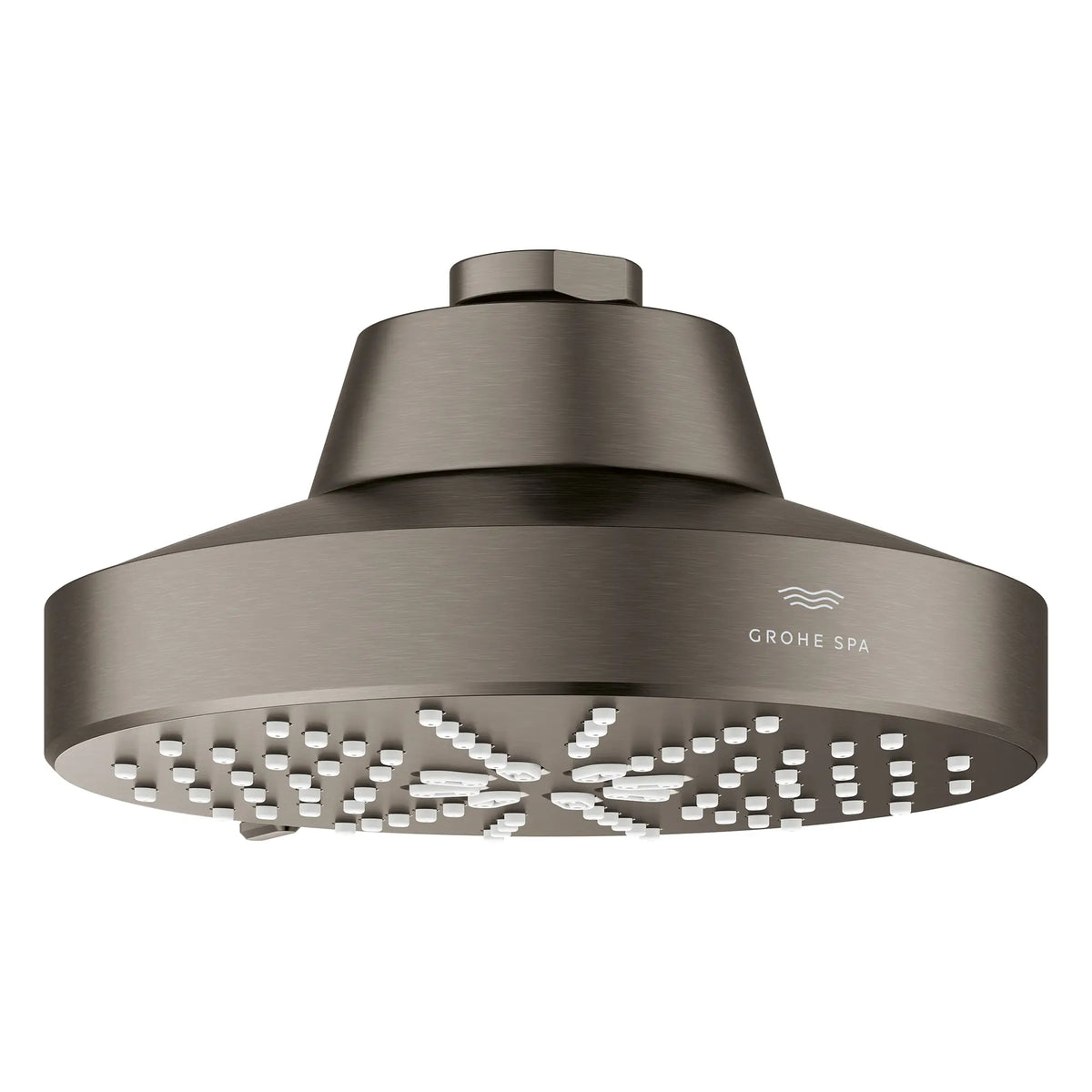 Rainshower Aqua 140 Multi Spray 5 1/2" Shower Head with AquaBooster 1.75 GPM (6.6 L/min) // BRUSHED HARD GRAPHITE // 283656_Aquabooster_SiloOther_111611AL00_111659AL00_0002_April2026_0_CDNwebp.webp