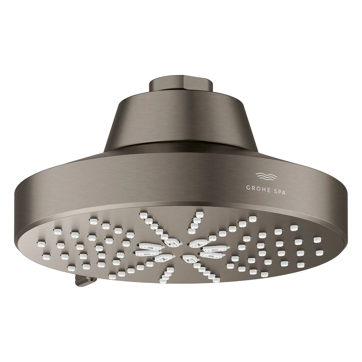 Rainshower Aqua 140 Multi Spray 5 1/2" Shower Head with AquaBooster 1.75 GPM (6.6 L/min) // BRUSHED HARD GRAPHITE // 283657_Aquabooster_SiloOther_111611AL00_111659AL00_0003_April2026_0_CDNwebp.webp