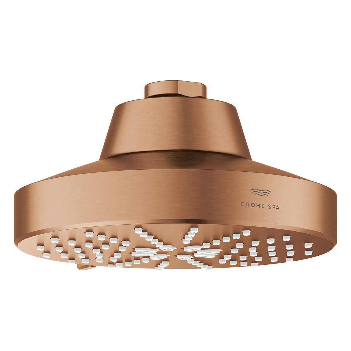 Rainshower Aqua 140 Multi Spray 5 1/2" Shower Head with AquaBooster 1.75 GPM (6.6 L/min) // BRUSHED WARM SUNSET // 283660_Aquabooster_SiloOther_111611DL00_111659DL00_0002_April2026_0_CDNwebp.webp