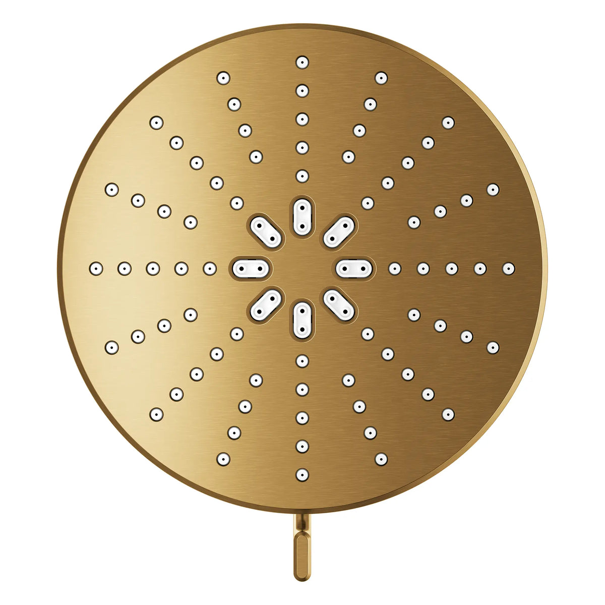 Rainshower Aqua Multi Spray 5 1/2" Showerhead with AquaBooster 2.5 GPM (9.5 L/min) // BRUSHED COOL SUNRISE // 283669_Aquabooster_SiloOther_111611GN00_111659GN00_004_01_0001_April2026_0_CDNwebp.webp