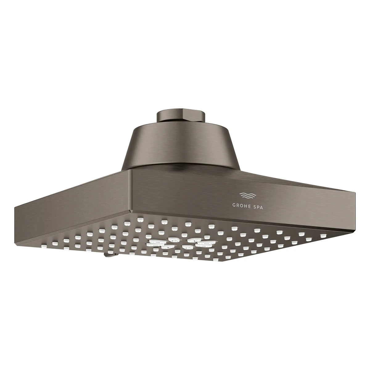 Rainshower Aqua Multi Spray 5 1/2" Square Shower Head with AquaBooster 1.75 GPM (6.6 L/min) // BRUSHED HARD GRAPHITE // 283681_Aquabooster_SiloOther_111672AL00_111673AL00_0002_April2026_0_CDNwebp.webp