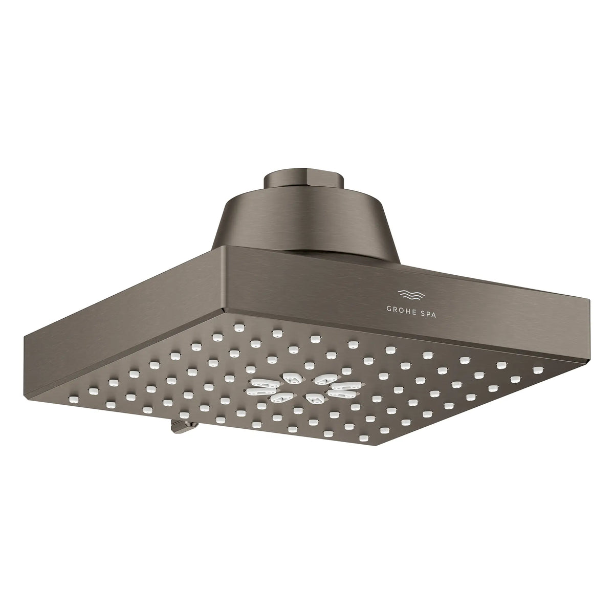 Rainshower Aqua Multi Spray 5 1/2" Square Shower Head with AquaBooster 1.75 GPM (6.6 L/min) // BRUSHED HARD GRAPHITE // 283682_Aquabooster_SiloOther_111672AL00_111673AL00_0003_April2026_0_CDNwebp.webp
