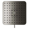 [111721A000] Euphoria 140 with AquaBooster Square Multi Spray Shower Head 1.75 GPM (6.6L/min) - Hard Graphite