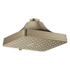 [111721EN00] Euphoria 140 with AquaBooster Square Multi Spray Shower Head 1.75 GPM (6.6L/min) - Hard Graphite