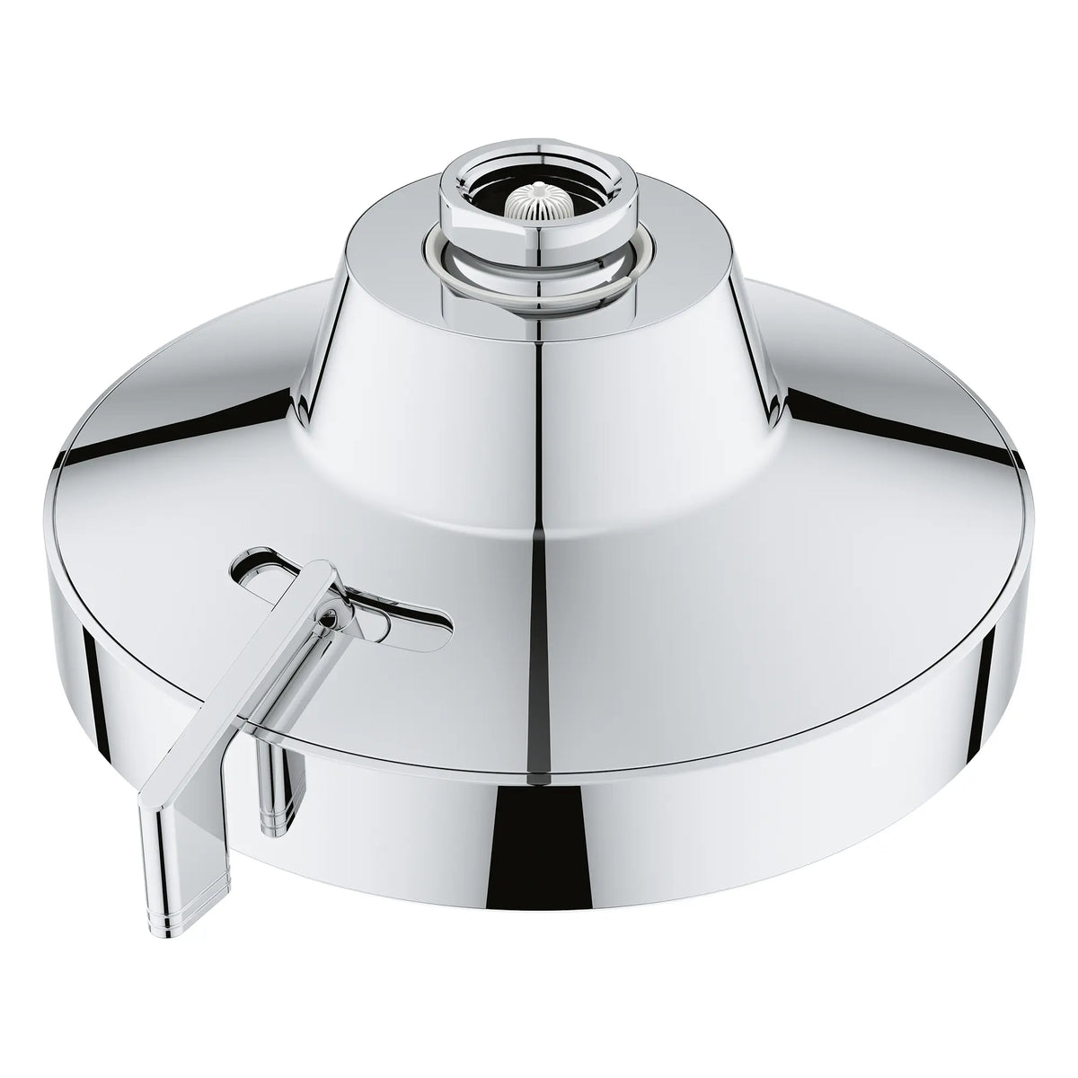 Rainshower Aqua 140 Multi Spray 5 1/2" Shower Head with AquaBooster 1.75 GPM (6.6 L/min) // GROHE STARLIGHT CHROME // 283743_Aquabooster_SiloOther_1116110000_1116590000_0002_April2026_0_CDNwebp.webp