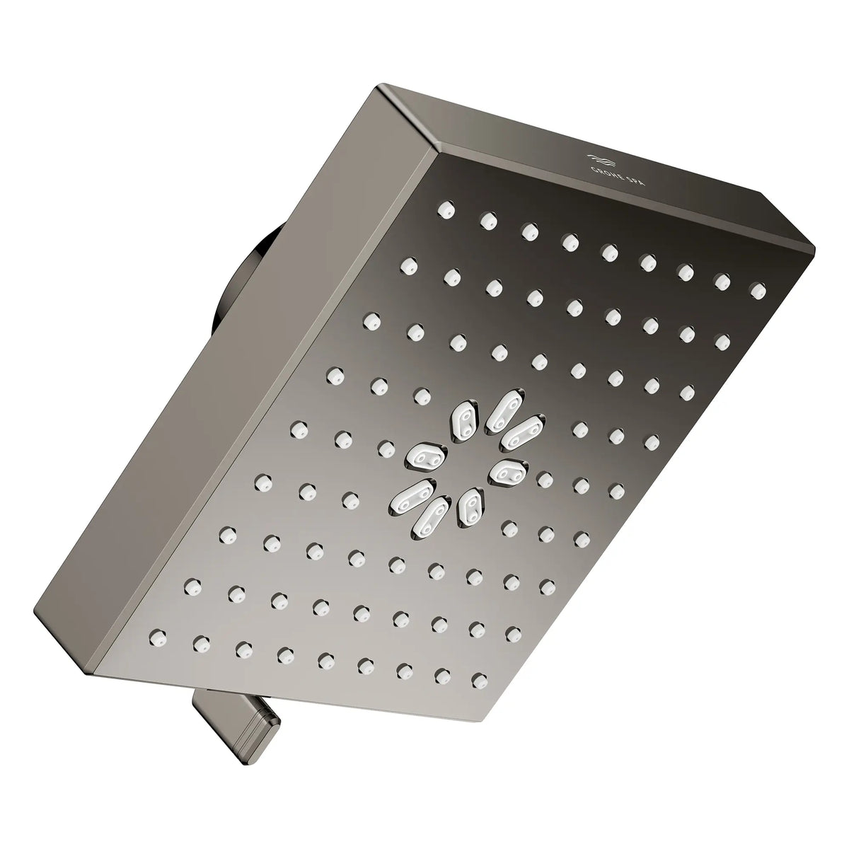 Rainshower Aqua Multi Spray 5 1/2" Square Shower Head with AquaBooster 1.75 GPM (6.6 L/min) // HARD GRAPHITE // 283797_Aquabooster_SiloRight_111672A000_111673A000_002_01_0001_April2026_0_CDNwebp.webp