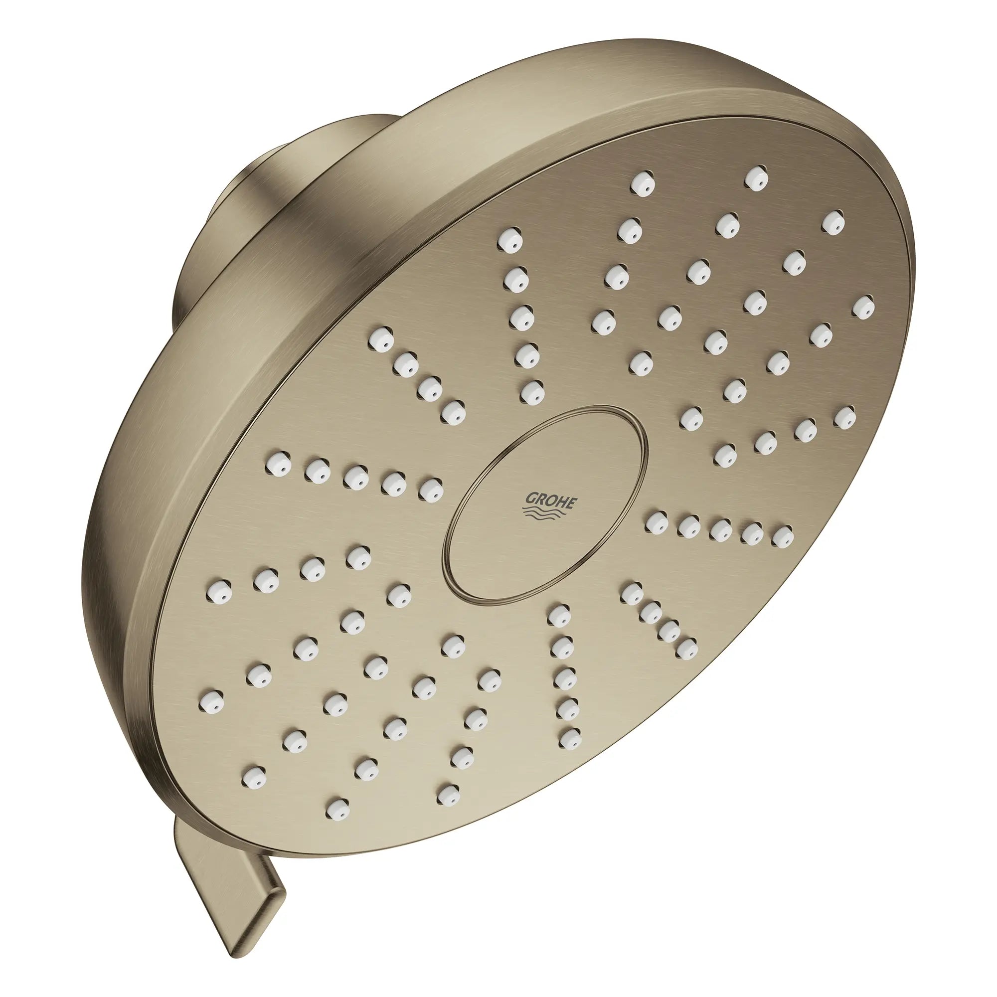Tempesta 140 with AquaBooster Round Multi Spray Shower Head 1.75 GPM (6.6L/min) // BRUSHED NICKEL INFINITYFINISH // 283832_Aquabooster_SiloRight_111746EN00_0001_April2026_0_CDNwebp.webp
