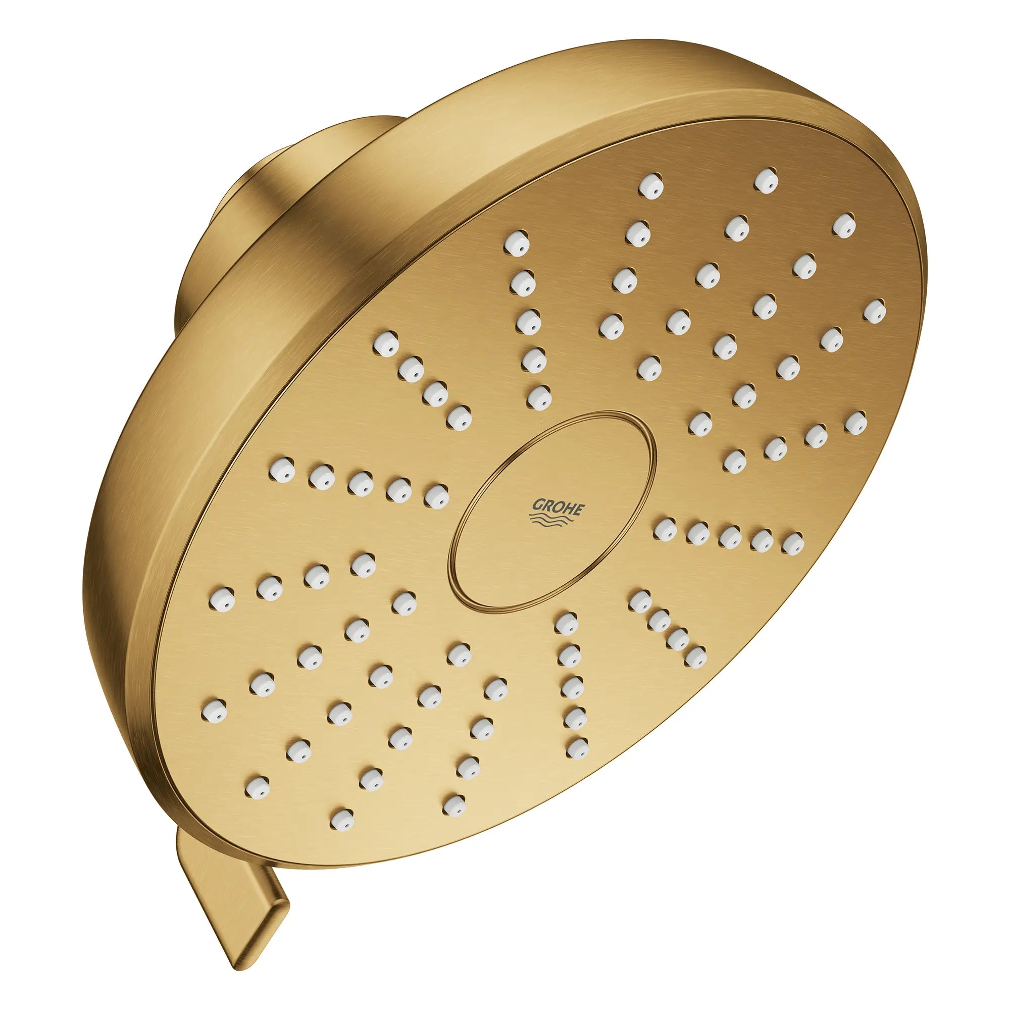 Tempesta 140 with AquaBooster Round Multi Spray Shower Head 1.75 GPM (6.6L/min) // BRUSHED COOL SUNRISE // 283839_Aquabooster_SiloRight_111746GN00_0001_April2026_0_CDNwebp.webp