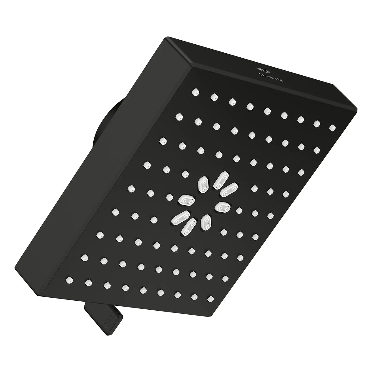 Rainshower Aqua Multi Spray 5 1/2" Square Showerhead with AquaBooster 2.5 GPM (9.5 L/min) // MATTE BLACK // 283845_Aquabooster_SiloRight_1116722430_1116732430_002_01_0001_April2026_0_CDNwebp.webp