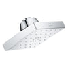 [1116610000] Rainshower Aqua Single Spray 5 1/2" Square Showerhead with AquaBooster 1.75 GPM (6.6 L/min) - GROHE StarLight Chrome