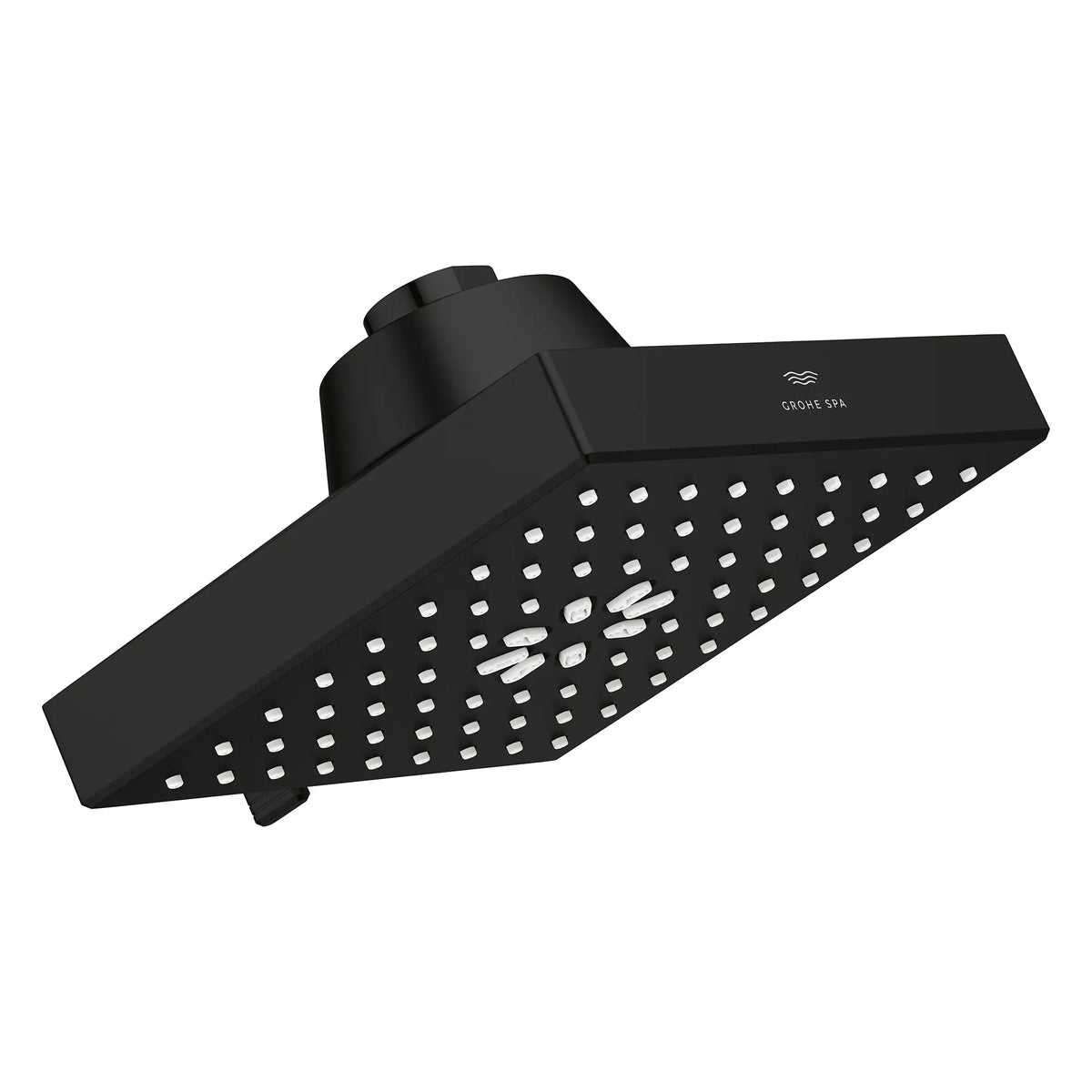 Rainshower Aqua Multi Spray 5 1/2" Square Showerhead with AquaBooster 2.5 GPM (9.5 L/min) // MATTE BLACK // 283847_Aquabooster_SiloRight_1116722430_1116732430_0002_April2026_0_CDNwebp.webp