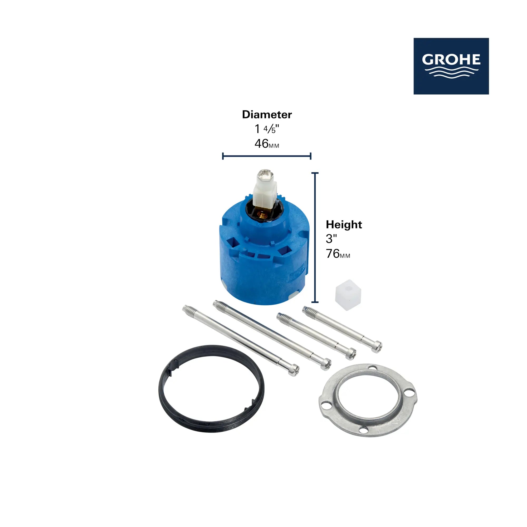 グローエ 46048000 シングルハンドル カートリッジ GROHE（グローエ） 46048000 パーツ シングルレバー用セラミック