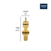 [47582000] 3/4" Thermostatic Cartridge - GROHE StarLight Chrome
