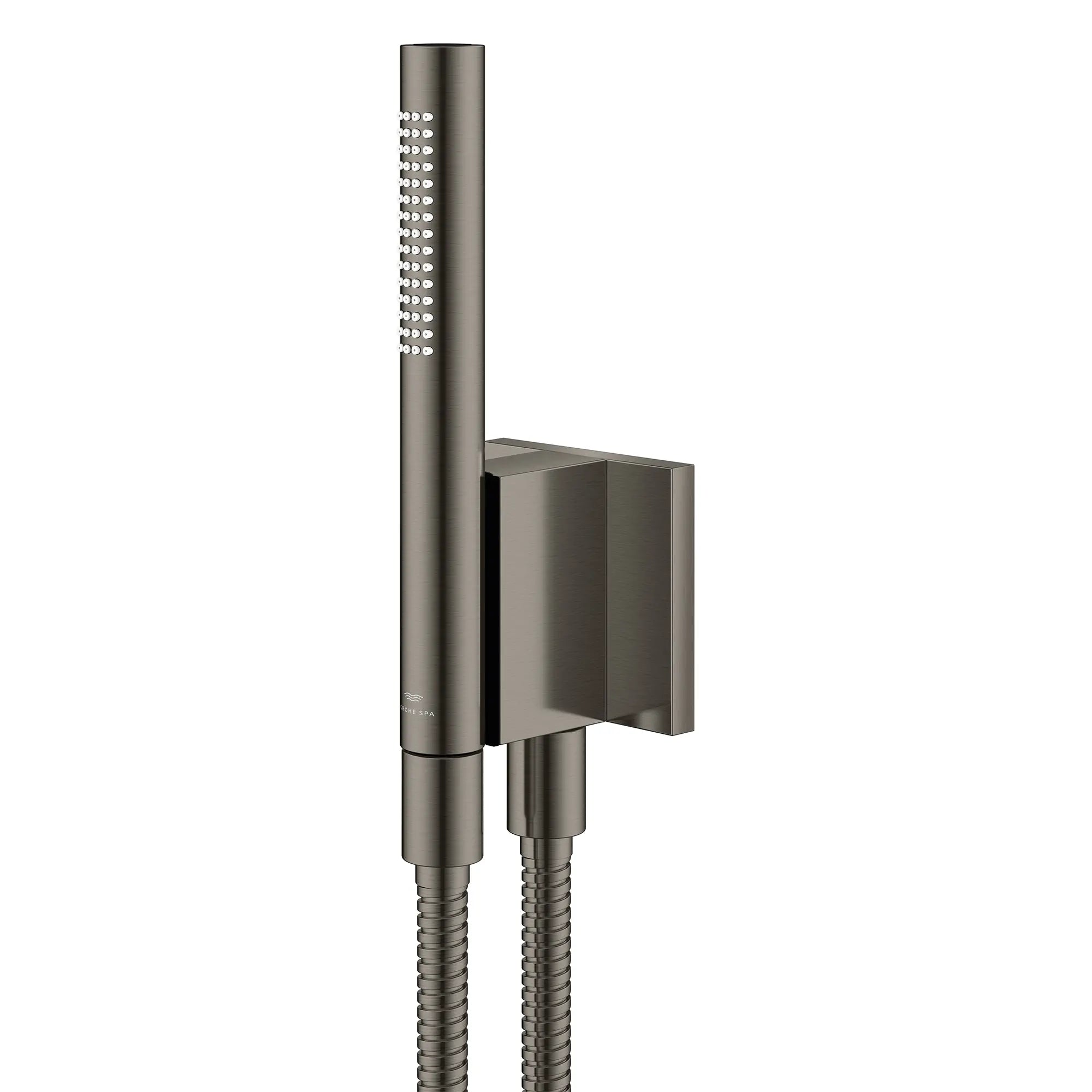 Rainshower Aqua Dual Spray Stick Handshower w/Magnetic Holder 1.75 GPM (6.6 L/min) // BRUSHED HARD GRAPHITE // 284106_Rainshower_SiloLeft_105096AL00_0001_April2026_0_CDNwebp.webp