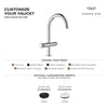 [105337A000] Atrio Private Collection Single Hole 8-Inch Widespread 2-Handle L-Size Bathroom Faucet with Knob Handles, 1.2 GPM (4.5 L/min) - Hard Graphite