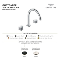 [105365GN00] Atrio Private Collection 3-Hole 2-Handle Deck Mount Roman Tub Faucet with Knob Handles - Brushed Cool Sunrise