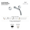 [105364DL00] Atrio Private Collection 2-Handle Wall Mount Faucet, Knob Handles, 1.2 GPM (4.5L.min) - Brushed Warm Sunset
