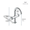 [1053410000] Atrio Private Collection Single Hole Two-Handle M-Size Bathroom Faucet with Knob Handles, 1.2 GPM (4.5 L/min) - GROHE StarLight Chrome