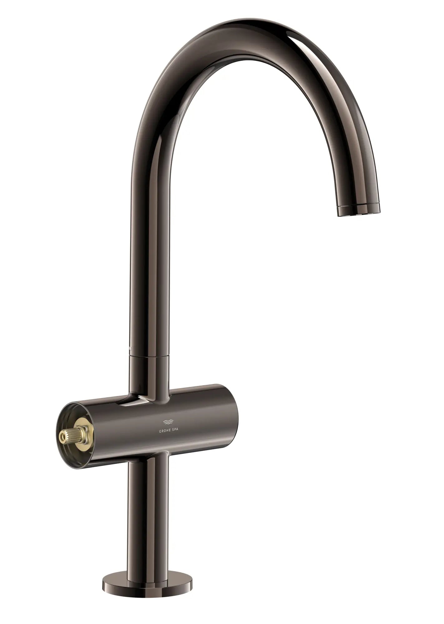 Atrio Single Hole Two-Handle L-Size Bathroom Faucet without Handles, 1.2 GPM (4.5 L/min) // HARD GRAPHITE // 284887_Atrio_PC_SiloRight_21146A000_48458A000_0002_JANUARY2026_0_CDNwebp.webp