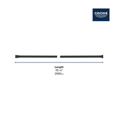 [106730AL00] 79" Metal Shower Hose - Brushed Hard Graphite