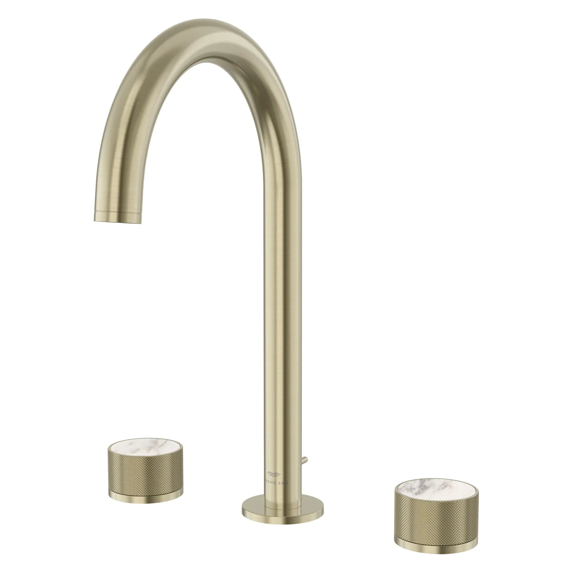 Atrio Private Collection 8-inch Widespread 2-Handle M-Size Bathroom Faucet with Knob Handles, 1.2 GPM (4.5 L/min) // BRUSHED NICKEL INFINITYFINISH // 285289_Atrio_PC_SiloLeft_105339EN00_48460_0001_APRIL2026_0_CDNwebp.webp