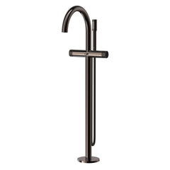 [105772A000] Atrio Private Collection 2-Handle Free Standing Tub Filler with Knob Handles, with 1.75 GPM Hand Shower - Hard Graphite