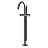[105772A000] Atrio Private Collection 2-Handle Free Standing Tub Filler with Knob Handles, with 1.75 GPM Hand Shower - Hard Graphite