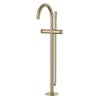 [105772EN00] Atrio Private Collection 2-Handle Free Standing Tub Filler with Knob Handles, with 1.75 GPM Hand Shower - Hard Graphite