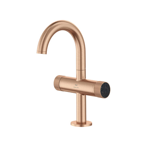 Atrio Private Collection Single Hole Two-Handle M-Size Bathroom Faucet with Knob Handles, 1.2 GPM (4.5 L/min) - Brushed Warm Sunset