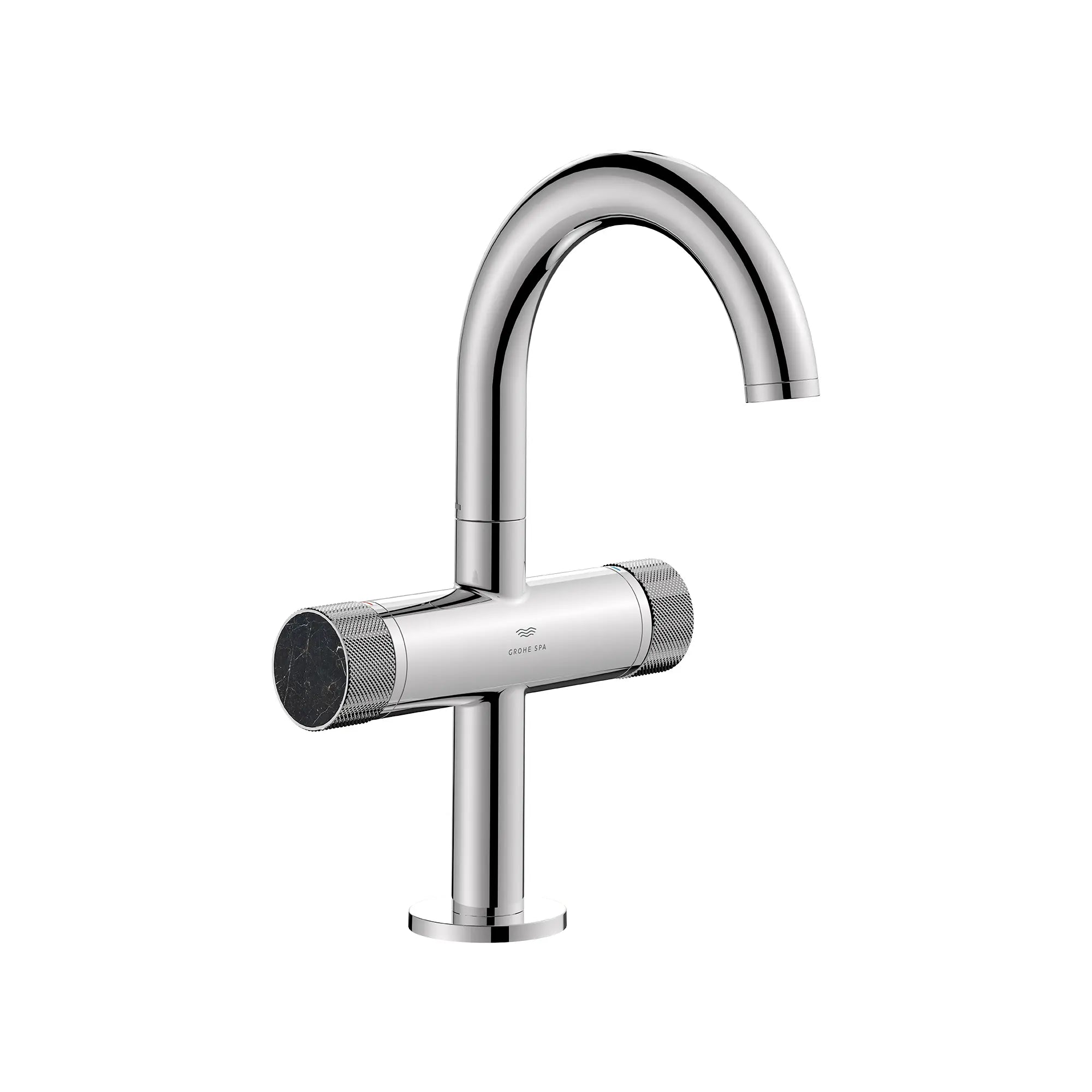 Atrio Private Collection Single Hole Two-Handle M-Size Bathroom Faucet with Knob Handles, 1.2 GPM (4.5 L/min) // GROHE STARLIGHT CHROME // 285451_Atrio_SiloRight_1053410000_484570000_0001_MARCH2026_0_CDNwebp.webp