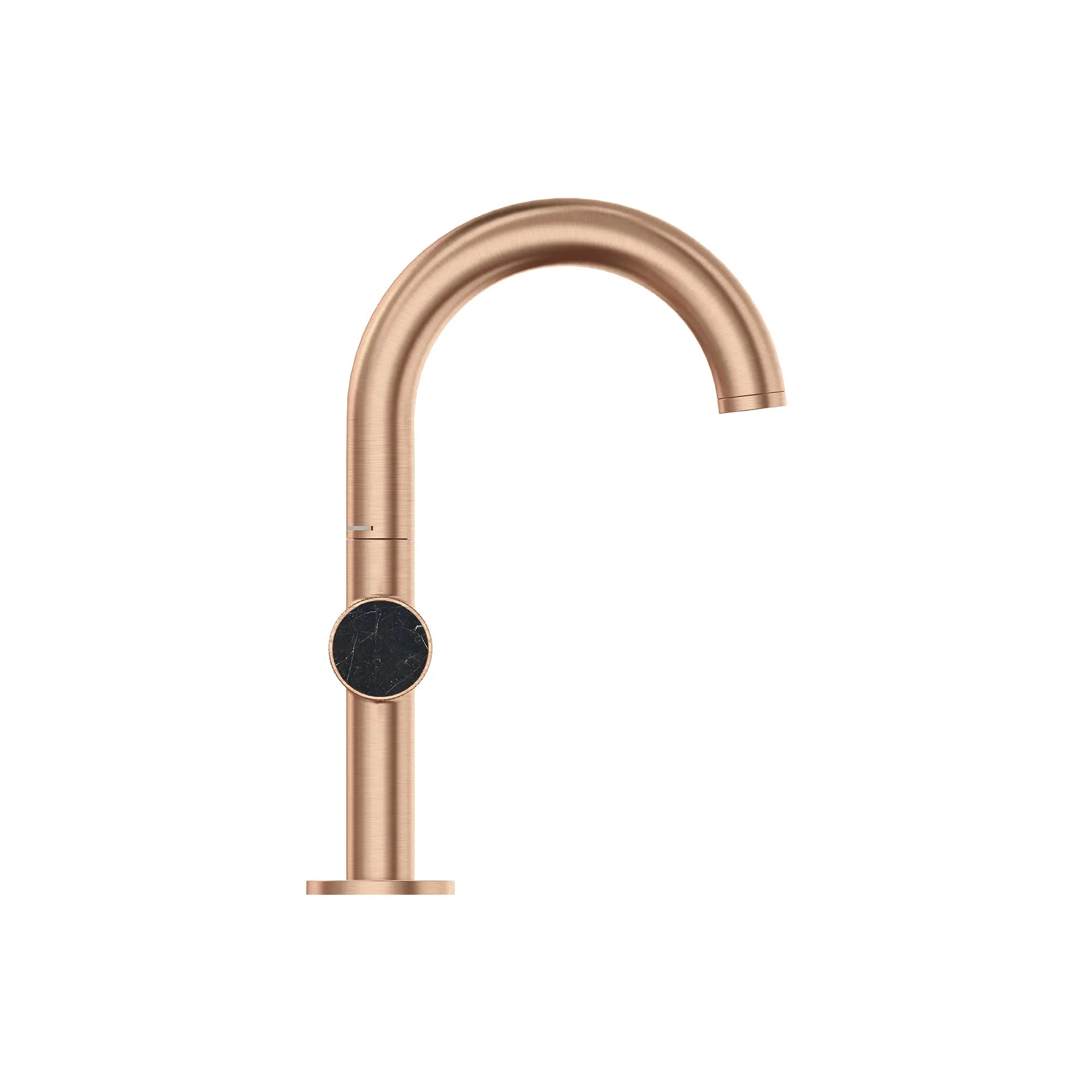 Atrio Private Collection Single Hole Two-Handle M-Size Bathroom Faucet with Knob Handles, 1.2 GPM (4.5 L/min) // BRUSHED WARM SUNSET // 285464_Atrio_SiloSide_105341DL00_48457DL00_0001_MARCH2026_0_CDNwebp.webp