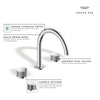 [105365GN00] Atrio Private Collection 3-Hole 2-Handle Deck Mount Roman Tub Faucet with Knob Handles - Brushed Cool Sunrise