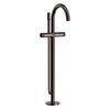 [105772A000] Atrio Private Collection 2-Handle Free Standing Tub Filler with Knob Handles, with 1.75 GPM Hand Shower - Hard Graphite