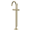 [105772EN00] Atrio Private Collection 2-Handle Free Standing Tub Filler with Knob Handles, with 1.75 GPM Hand Shower - Hard Graphite