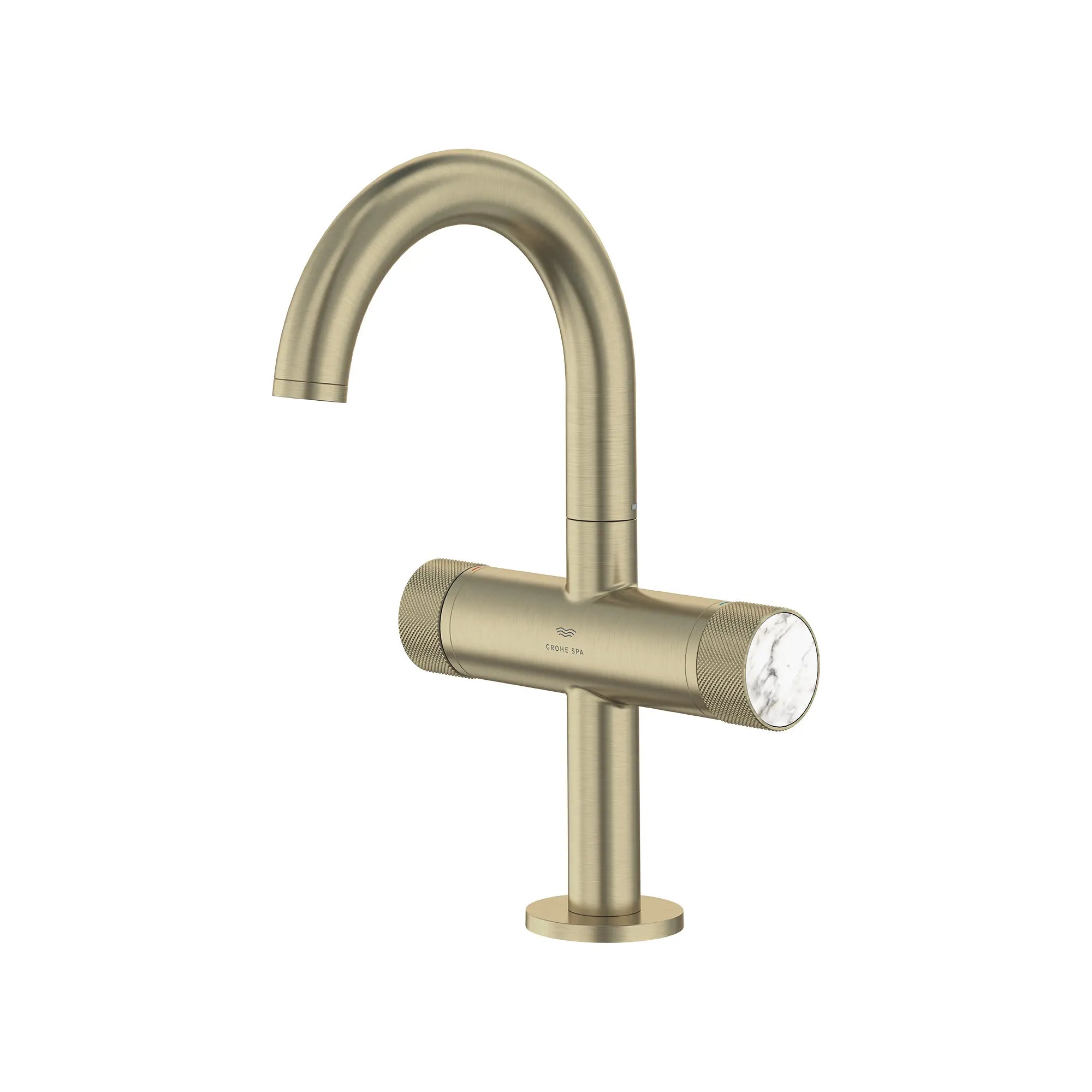 Atrio Private Collection Single Hole Two-Handle M-Size Bathroom Faucet with Knob Handles, 1.2 GPM (4.5 L/min) // BRUSHED NICKEL INFINITYFINISH // 286704_Atrio_SiloLeft_105341EN00_48456EN00_0001_MARCH2026_0_CDNwebp.webp