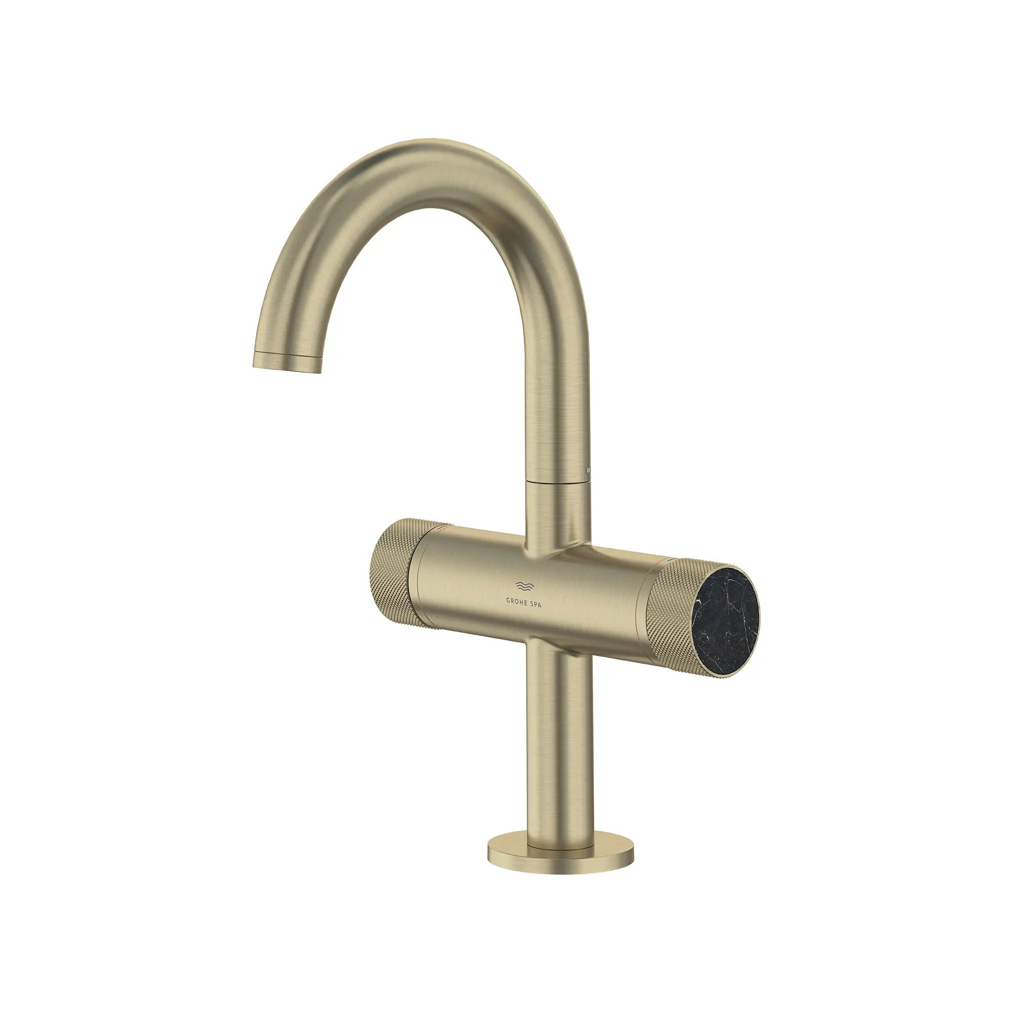 Atrio Private Collection Single Hole Two-Handle M-Size Bathroom Faucet with Knob Handles, 1.2 GPM (4.5 L/min) // BRUSHED NICKEL INFINITYFINISH // 286705_Atrio_SiloLeft_105341EN00_48457EN00_0001_MARCH2026_0_CDNwebp.webp